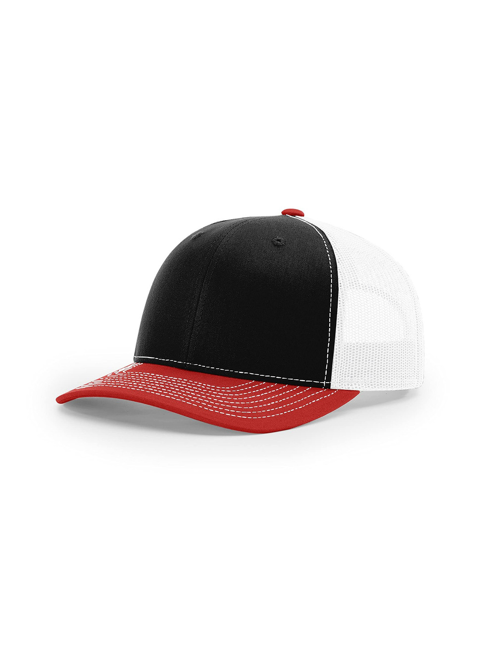 Mens Ballcap | Black, White, Red | Size OS